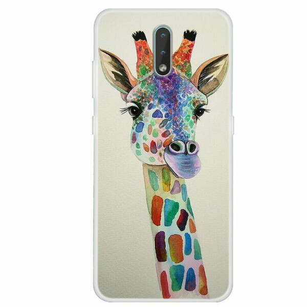 

Силиконовый (TPU) чехол Deexe Life Style для Nokia 2.3 - Giraffe Painting