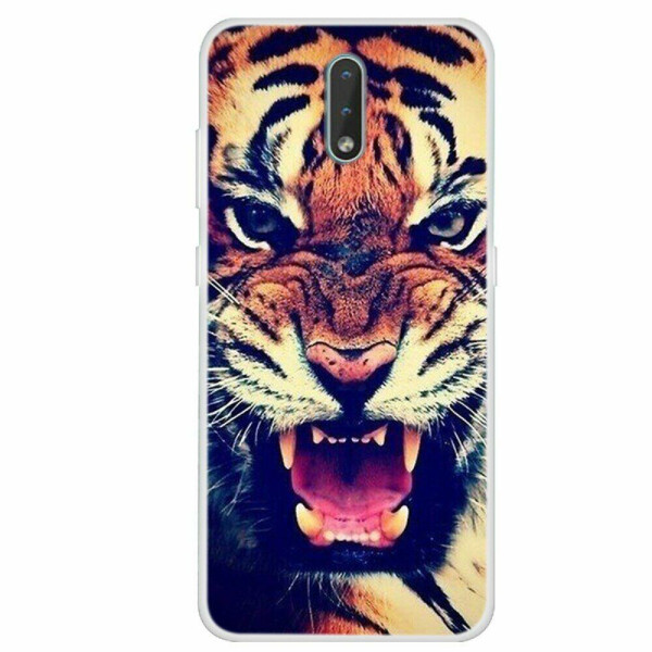 

Силиконовый (TPU) чехол Deexe Life Style для Nokia 2.3 - Tiger