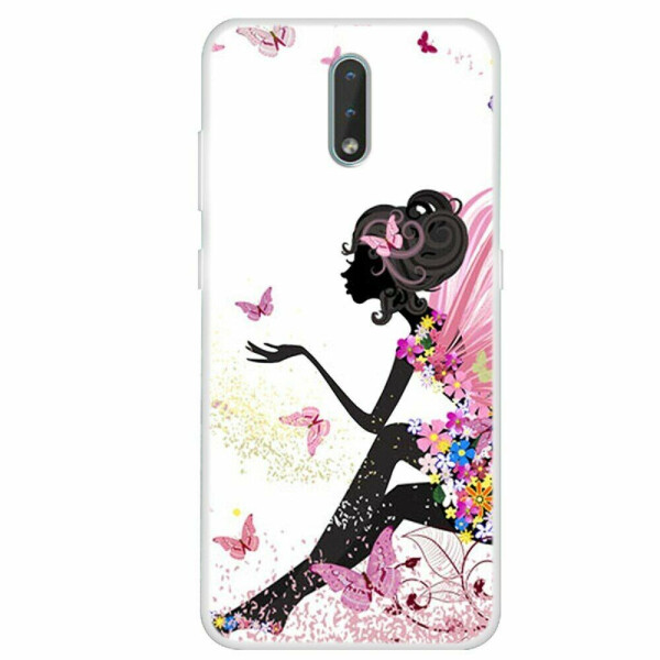 

Силиконовый (TPU) чехол Deexe Life Style для Nokia 2.3 - Fairy Lady