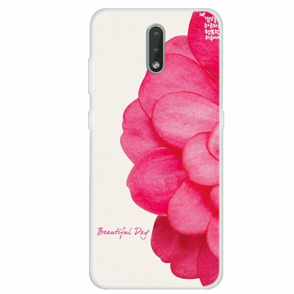 

Силиконовый (TPU) чехол Deexe Life Style для Nokia 2.3 - Vivid Flower