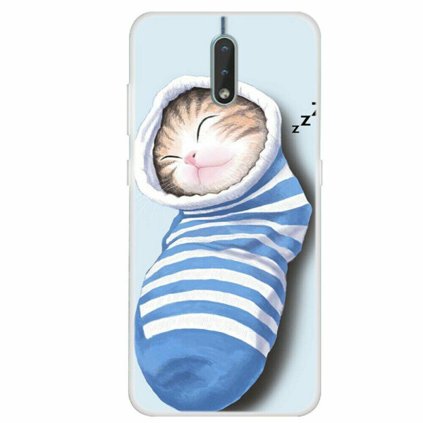 

Силиконовый (TPU) чехол Deexe Life Style для Nokia 2.3 - Sleeping Cat
