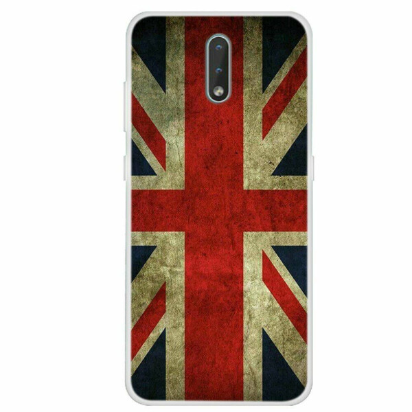 

Силиконовый (TPU) чехол Deexe Life Style для Nokia 2.3 - Retro UK Flag