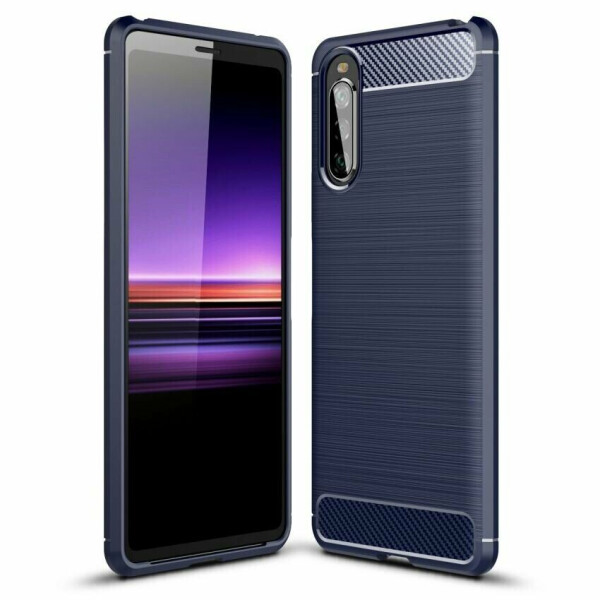 

Защитный чехол UniCase Carbon для Sony Xperia 10 II - Blue