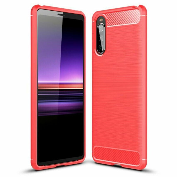 

Защитный чехол UniCase Carbon для Sony Xperia 10 II - Red