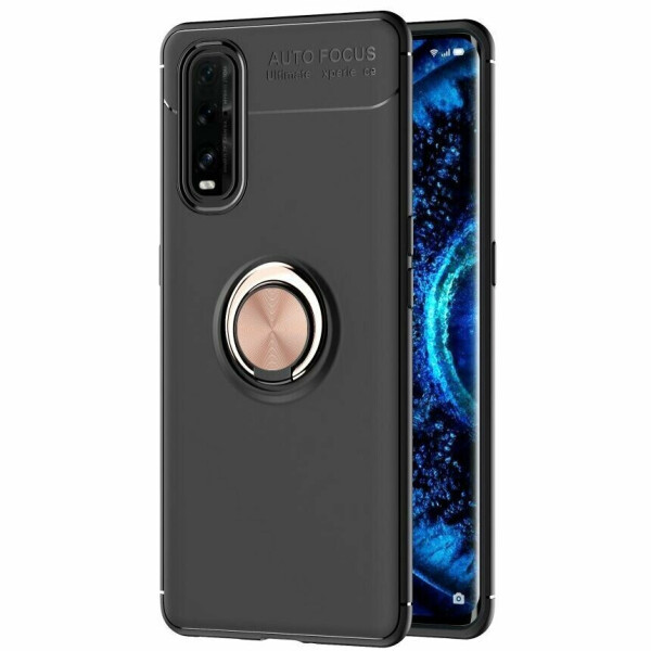 

Защитный чехол UniCase Magnetic Ring для OPPO Find X2 - Black / Rose Gold