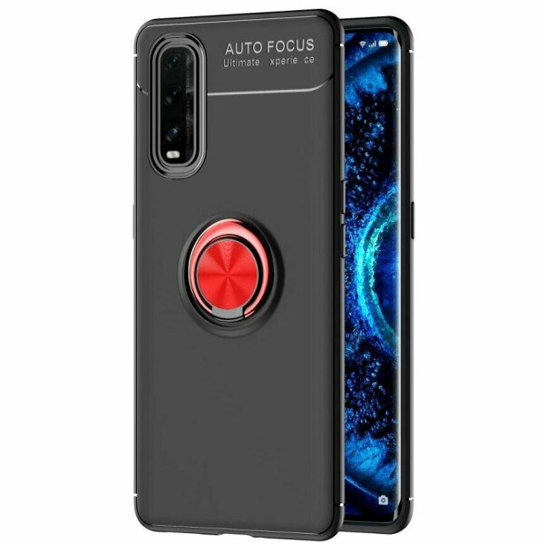 

Защитный чехол UniCase Magnetic Ring для OPPO Find X2 - Red / Black