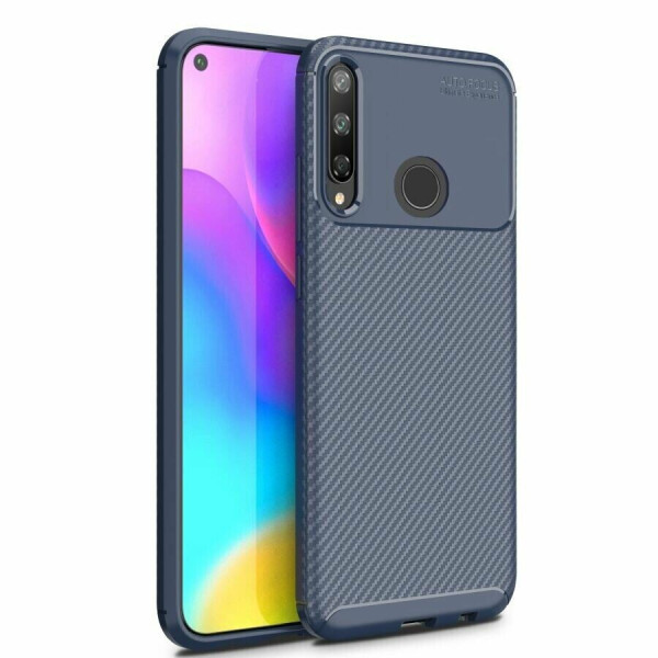

Защитный чехол Deexe Fusion для Huawei P40 Lite E - Blue