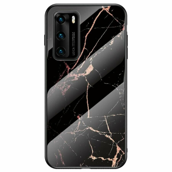 

Защитный чехол Deexe Gradient Pattern для Huawei P40 - Black / Gold