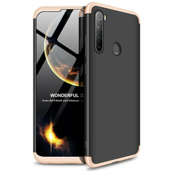 

Защитный чехол GKK Double Dip Case для Xiaomi Redmi Note 8T - Black / Gold