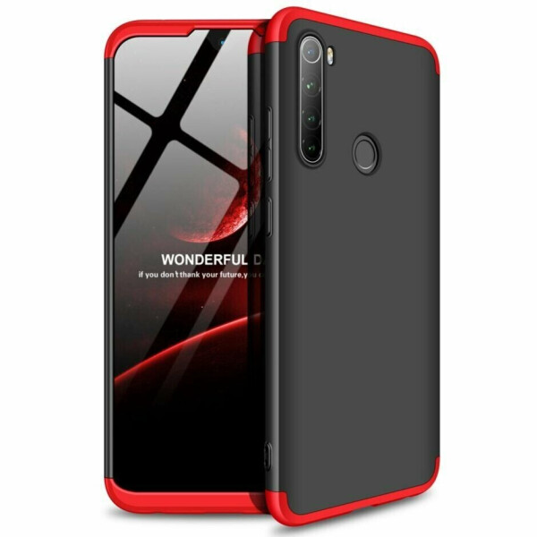 

Защитный чехол GKK Double Dip Case для Xiaomi Redmi Note 8T - Black / Red