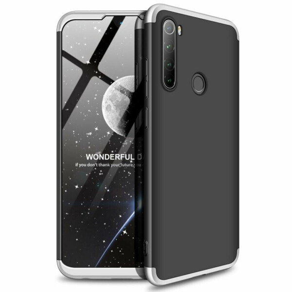 

Защитный чехол GKK Double Dip Case для Xiaomi Redmi Note 8T - Black / Silver