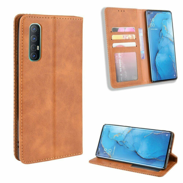 

Чехол Deexe Retro Style для OPPO Reno 3 Pro - Brown