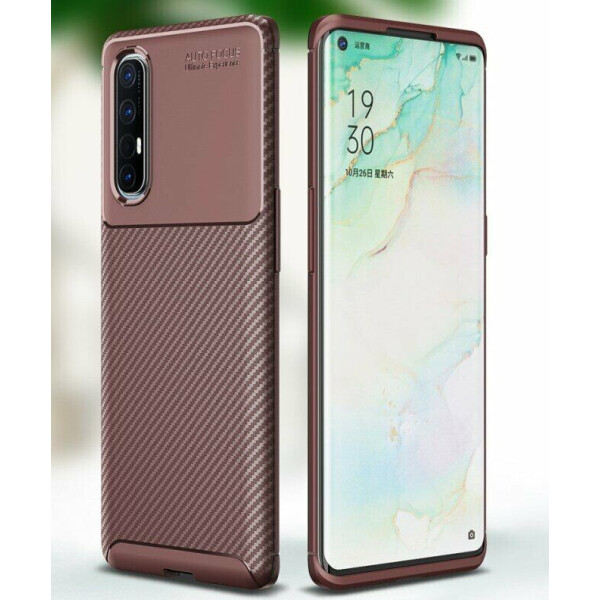 

Защитный чехол Deexe Fusion для OPPO Reno 3 Pro - Coffee