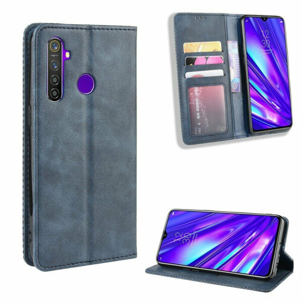 

Чехол Deexe Retro Style для Realme 5 - Blue