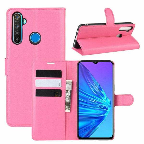 

Чехол-книжка Deexe Book Type для Realme 5 - Rose