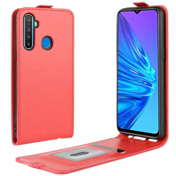 

Чехол Deexe Flip Case для Realme 5 - Red