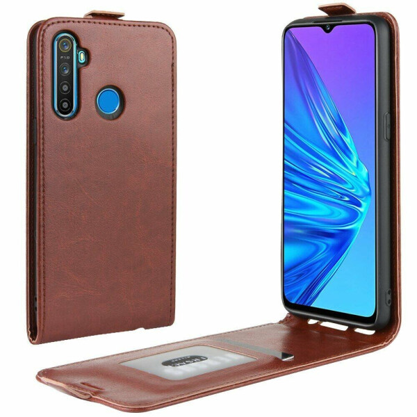 

Чехол Deexe Flip Case для Realme 5 - Brown