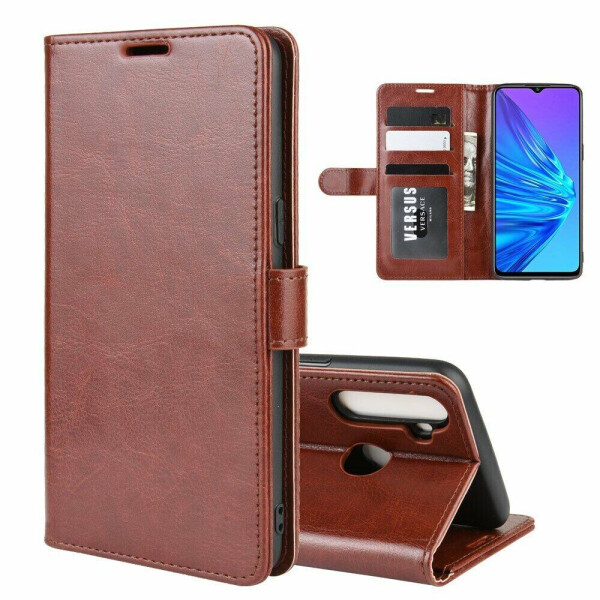 

Чехол-книжка Deexe Wallet Style для Realme 5 - Brown