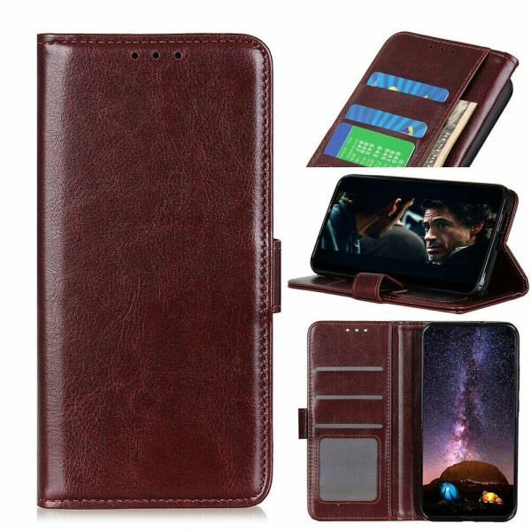 

Чехол-книжка Deexe Wallet Style для Realme 6 Pro - Brown