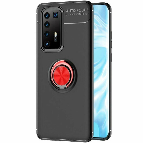 

Защитный чехол UniCase Magnetic Ring для Huawei P40 Pro - Black / Red