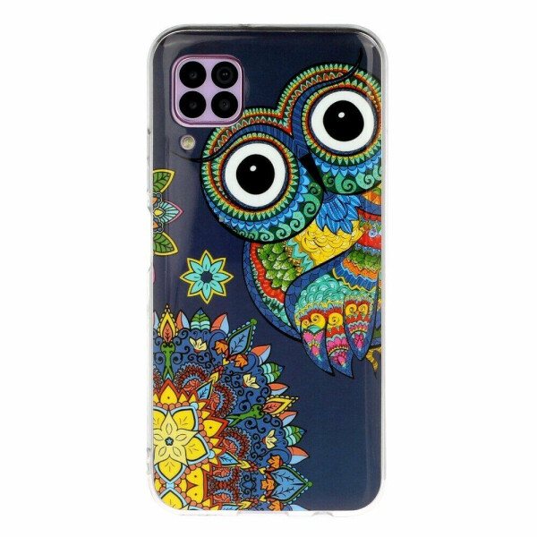 

Силиконовый (TPU) чехол Deexe LumiCase для Huawei P40 Lite - Colorized Owl