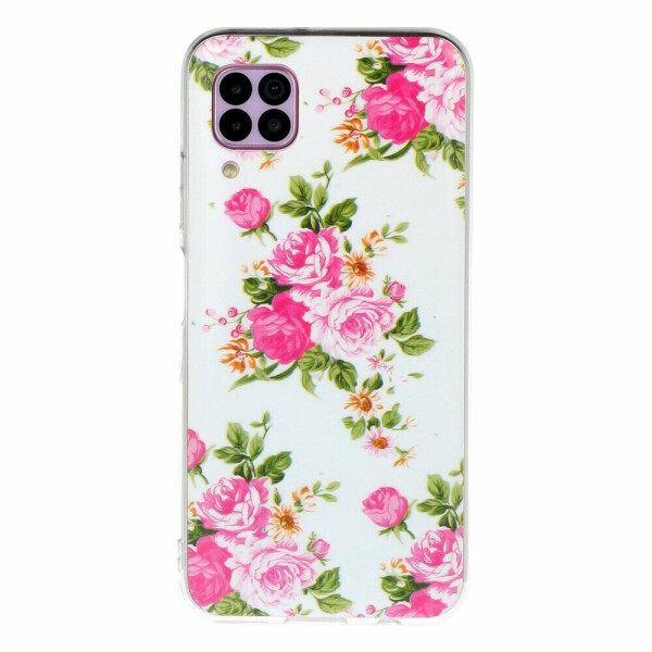 

Силиконовый (TPU) чехол Deexe LumiCase для Huawei P40 Lite - Blooming Flower