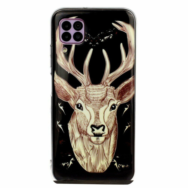 

Силиконовый (TPU) чехол Deexe LumiCase для Huawei P40 Lite - Elk