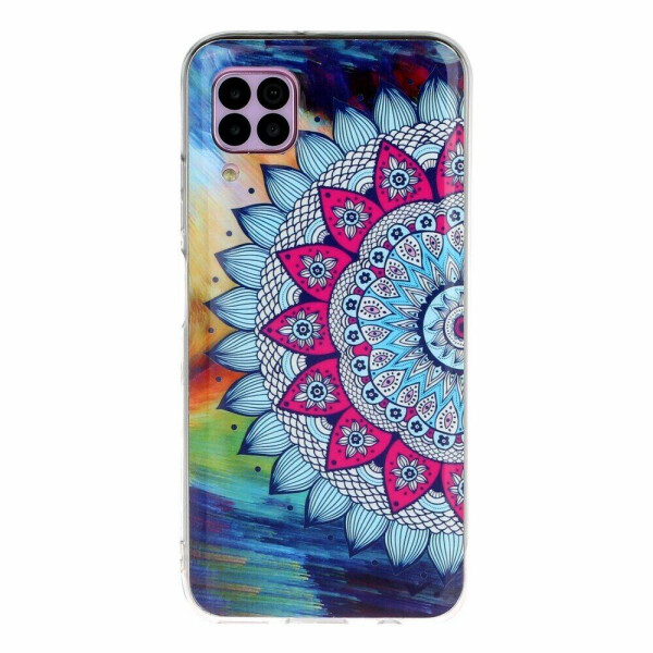 

Силиконовый (TPU) чехол Deexe LumiCase для Huawei P40 Lite - Mandala Flower