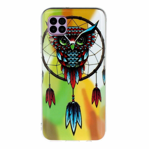 

Силиконовый (TPU) чехол Deexe LumiCase для Huawei P40 Lite - Owl and Dream Catcher