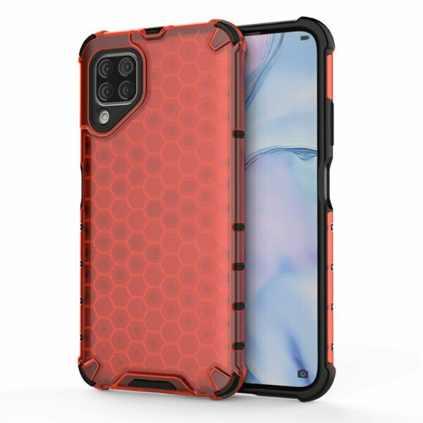 

Защитный чехол Deexe Honeycomb Series для Huawei P40 Lite - Red
