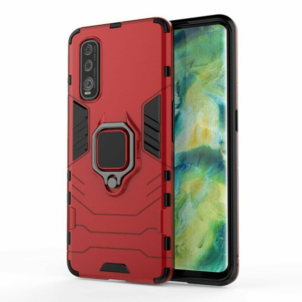 

Защитный чехол Deexe Hybrid Case для OPPO Find X2 - Red