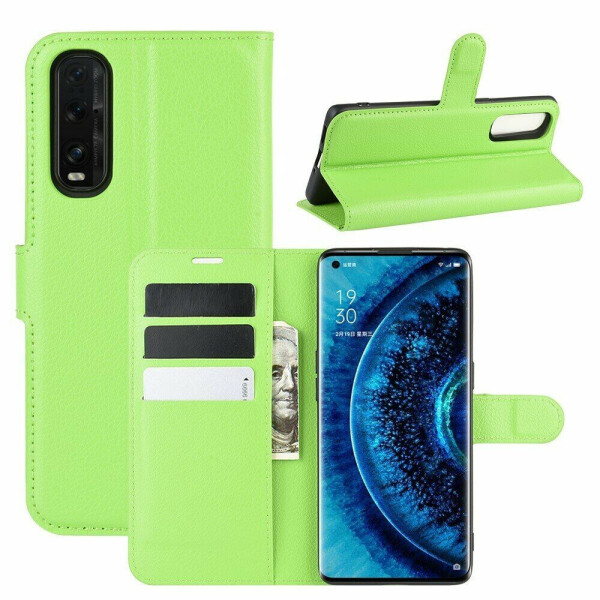 

Чехол-книжка Deexe Book Type для OPPO Find X2 - Green