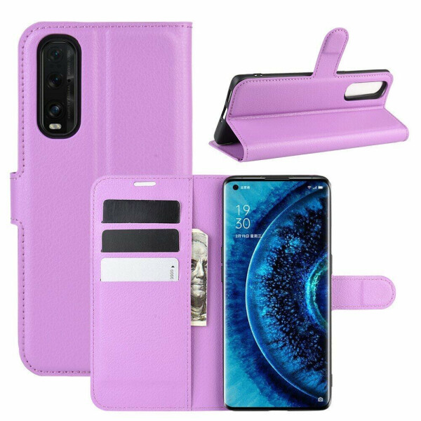 

Чехол-книжка Deexe Book Type для OPPO Find X2 - Purple