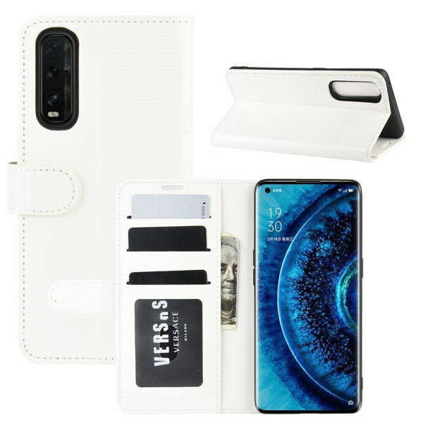 

Чехол-книжка Deexe Wallet Style для OPPO Find X2 - White