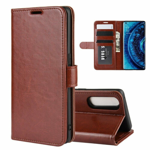 

Чехол-книжка Deexe Wallet Style для OPPO Find X2 - Brown