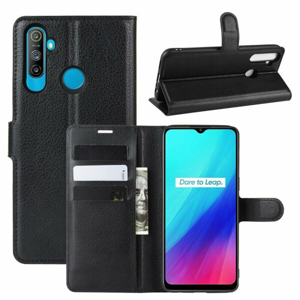 

Чехол-книжка Deexe Book Type для Realme 5 - Black