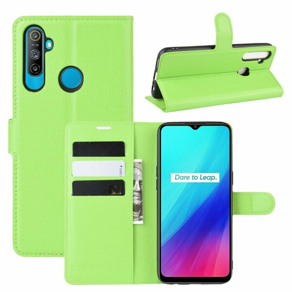 

Чехол-книжка Deexe Book Type для Realme 5 - Green