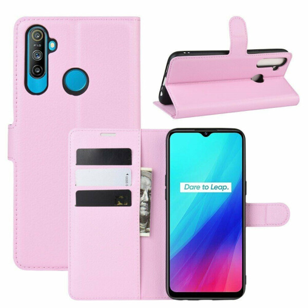 

Чехол-книжка Deexe Book Type для Realme 5 - Pink
