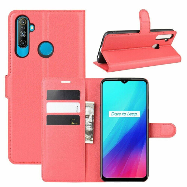 

Чехол-книжка Deexe Book Type для Realme 5 - Red