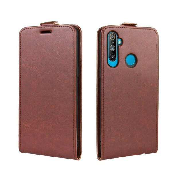 

Чехол Deexe Flip Case для Realme 5 - Brown