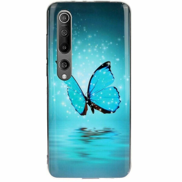 

Силиконовый (TPU) чехол Deexe LumiCase для Xiaomi Mi 10 - Blue Butterfly