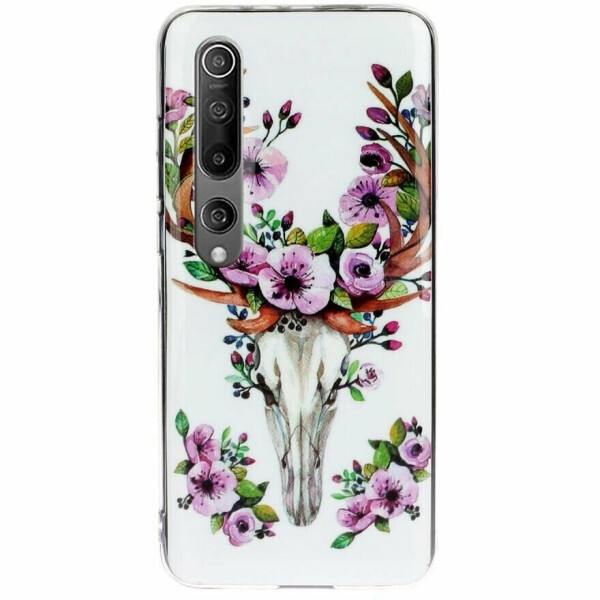 

Силиконовый (TPU) чехол Deexe LumiCase для Xiaomi Mi 10 - Flowered Deer