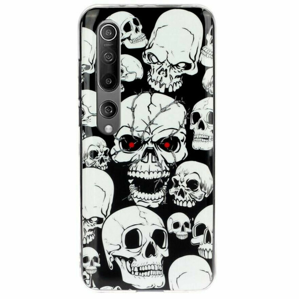 

Силиконовый (TPU) чехол Deexe LumiCase для Xiaomi Mi 10 - Skull