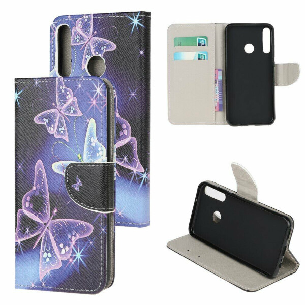 

Чехол-книжка Deexe Color Wallet для Huawei P40 Lite E - Beautiful Butterfly