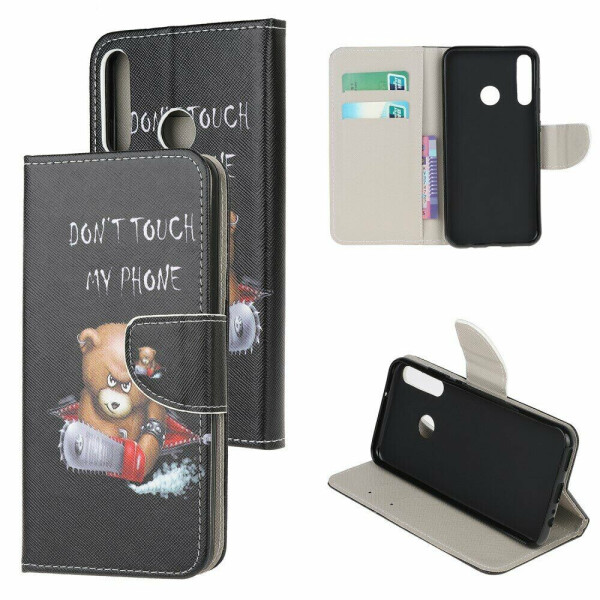 

Чехол-книжка Deexe Color Wallet для Huawei P40 Lite E - Angry Bear