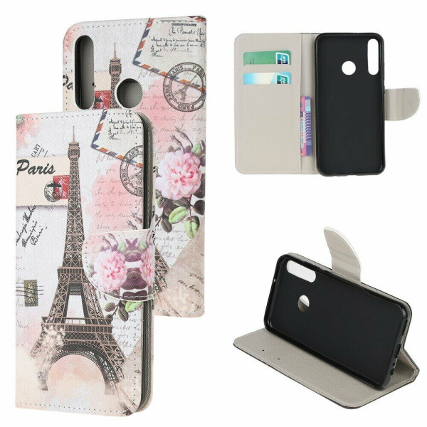 

Чехол-книжка Deexe Color Wallet для Huawei P40 Lite E - Paris Tower