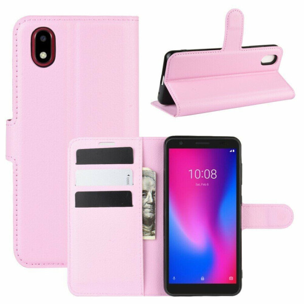 

Чехол-книжка Deexe Book Type для ZTE Blade A3 (2020) - Pink