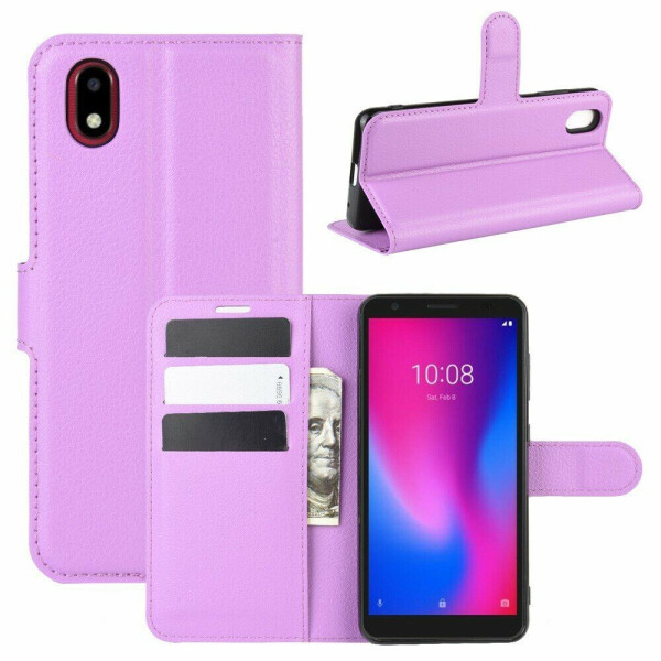 

Чехол-книжка Deexe Book Type для ZTE Blade A3 (2020) - Purple