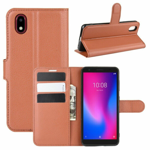 

Чехол-книжка Deexe Book Type для ZTE Blade A3 (2020) - Brown