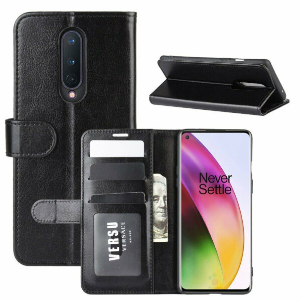 

Чехол-книжка Deexe Wallet Style для OnePlus 8 - Black